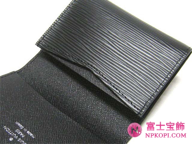 (LOUIS VUITTON)ルイヴィトン 財布コピー エピアンヴェロップカルト ドゥ ヴィジット ノワールM56582
